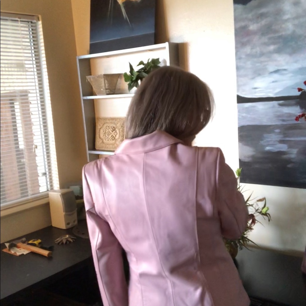 Que Pink Leather Jacket. - Picture 6 of 9